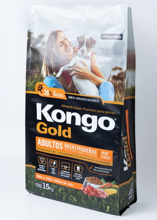Bolsa bilaminada de 15 kg efecto mate para alimento para mascotas