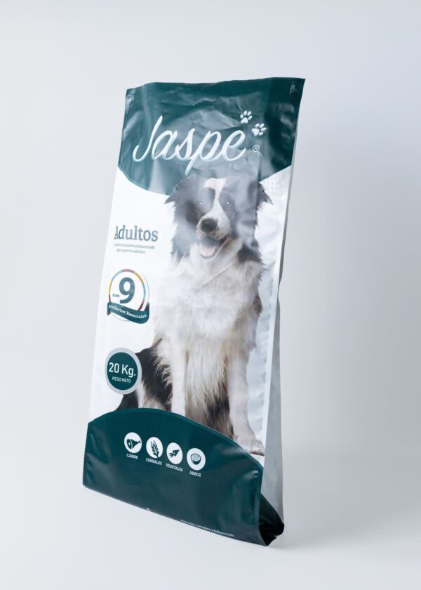 Bolsa bilaminada de 20 kg efecto mate para alimento para mascotas