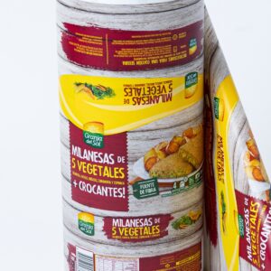 Bobina bilaminada efecto mate para milanesas congeladas